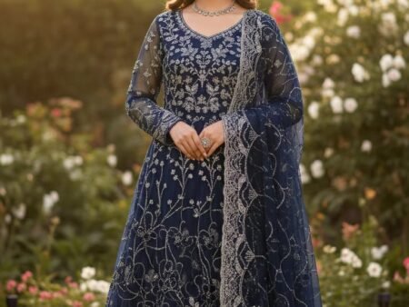 Imported Indian Style Two Piece Shirt Dupatta Cut Dana Work HM – 3